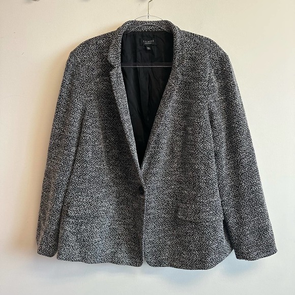 Talbots Black and White Blazer - Picture 2 of 12
